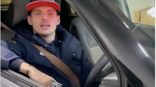 Verstappen in a Honda-car