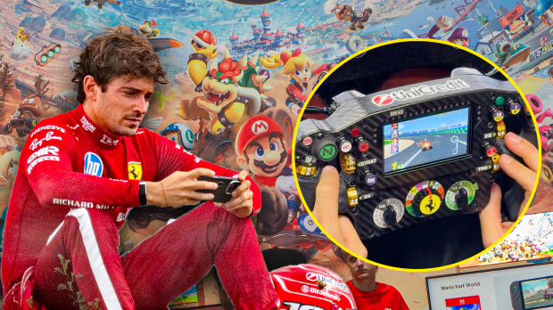 Leclerc, Mario Kart, socials — Foto: © IMAGO x GPFANS X Scuderia Ferrari HP @ X
