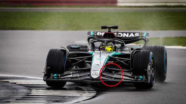 mercedes, shakedown, russell, social 