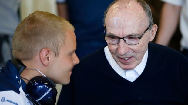 Bottas with Sir Frank Williams 