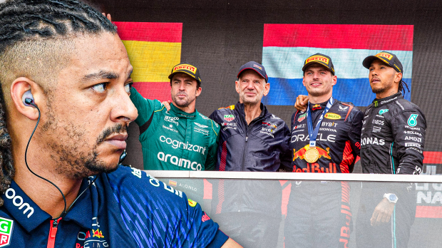 Nicholas, Alonso, Verstappen, Hamilton, socials