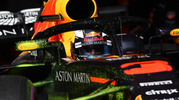 flow vis on the red bull 