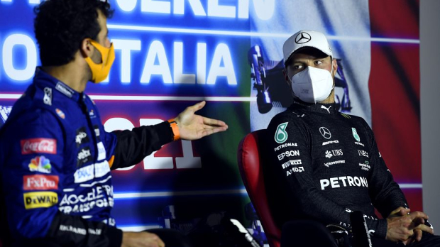 Bottas and Ricciardo