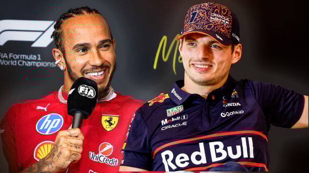Verstappen, Hamilton, thumb, socials