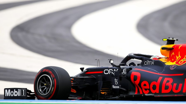 Sergio Pérez in Q2 in Frankrijk
