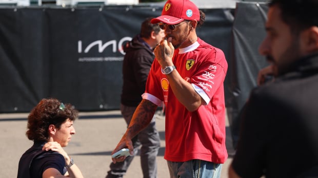 Lewis Hamilton in Imola