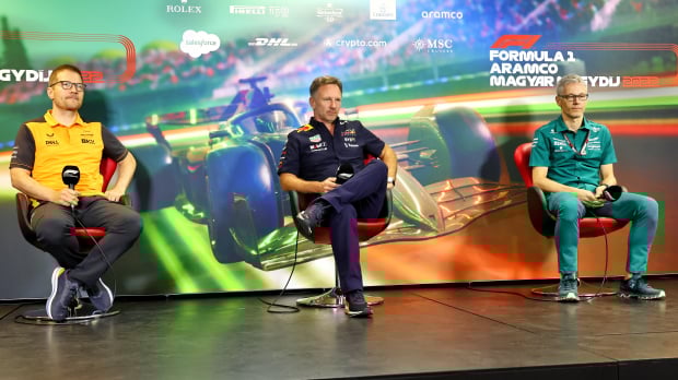 Seidl, Horner, Krack, McLaren, Red Bull, Aston Martin, Hungary 