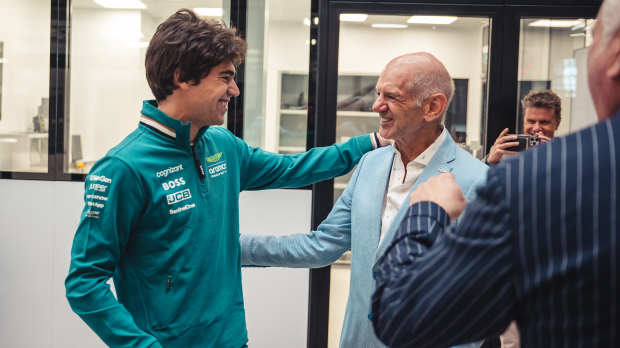 Newey arrives at Aston Martin