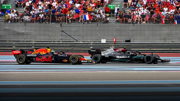 Verstappen and Hamilton in France