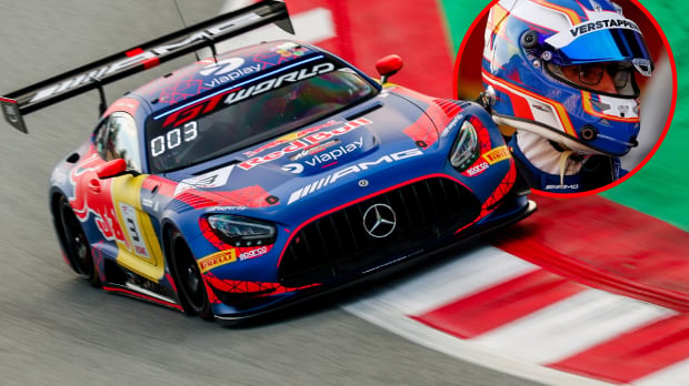 Juncadella in Race 2 at Barcelona-Catalunya — Foto: © SRO/JEP