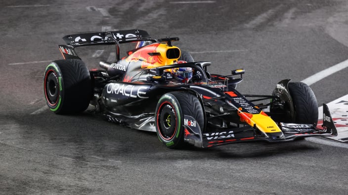 Verstappen during FP3 in Las Vegas