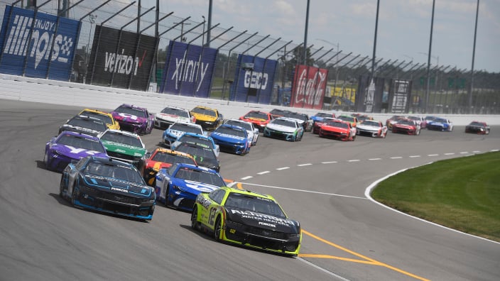 An image of the 2024 NASCAR Cup Series race at World Wide Technology Raceway