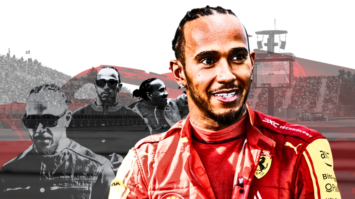 Hamilton celebrates Ferrari FIRST as unseen footage revealed