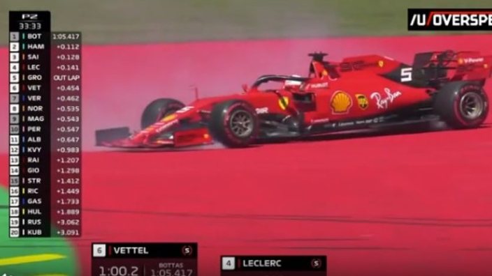 VIDEO: Vettel follows Verstappen, Bottas with accident in wild Austria FP2!