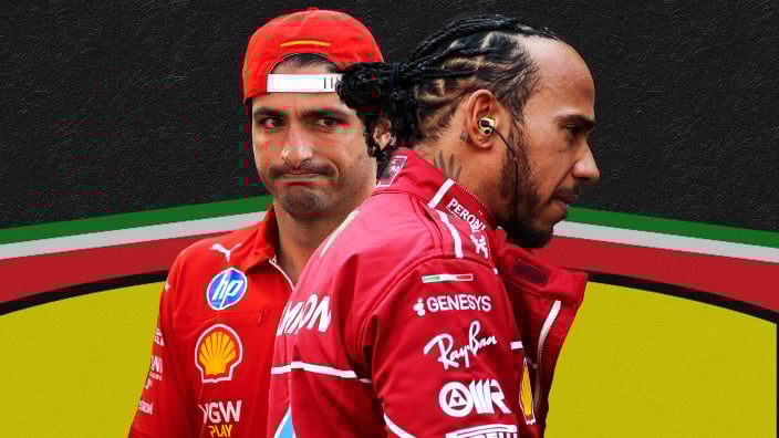 Lewis Hamilton and Carlos Sainz Jr.