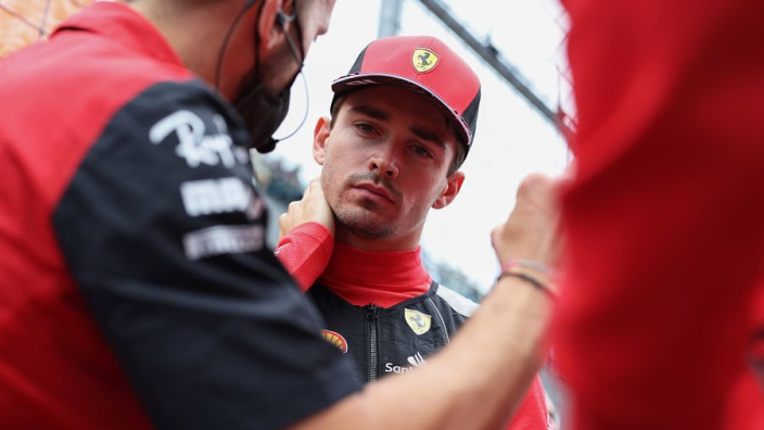 Leclerc edges Verstappen as Hamilton looks on from Mercedes garage