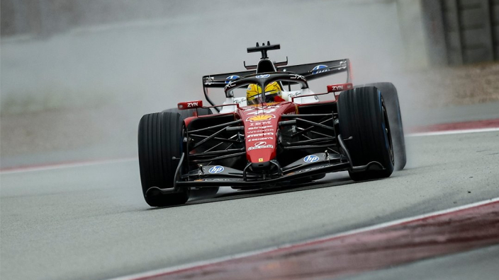 Ferrari and Hamilton fastest in Barcelona without push laps