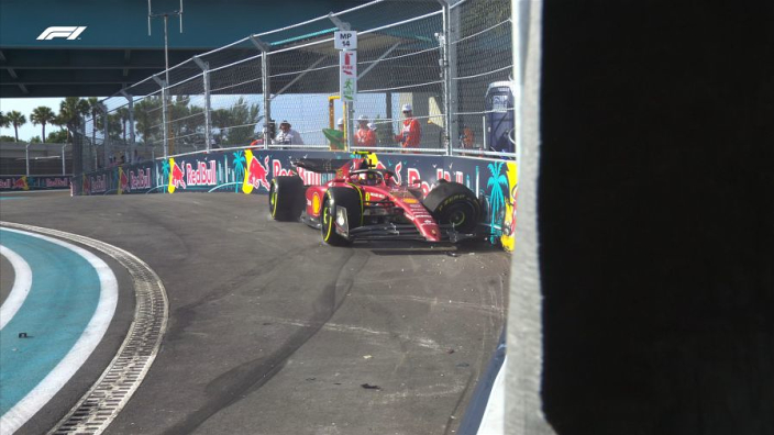 GP de Miami: Choca Carlos Sainz en las FP2