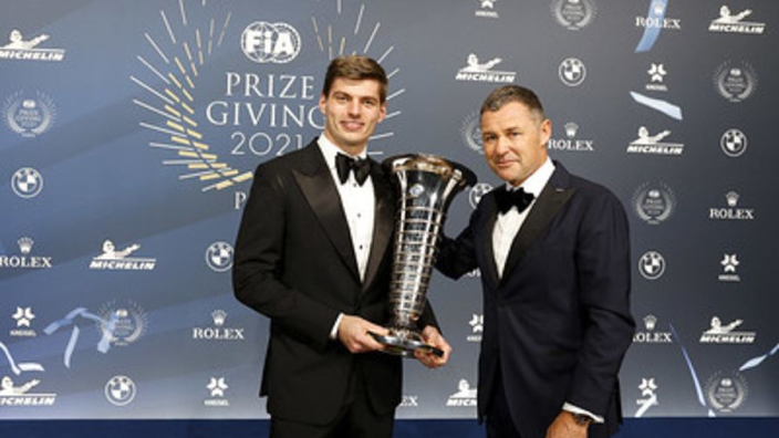 GALLERY: Verstappen receives F1 trophy as Hamilton skips awards
