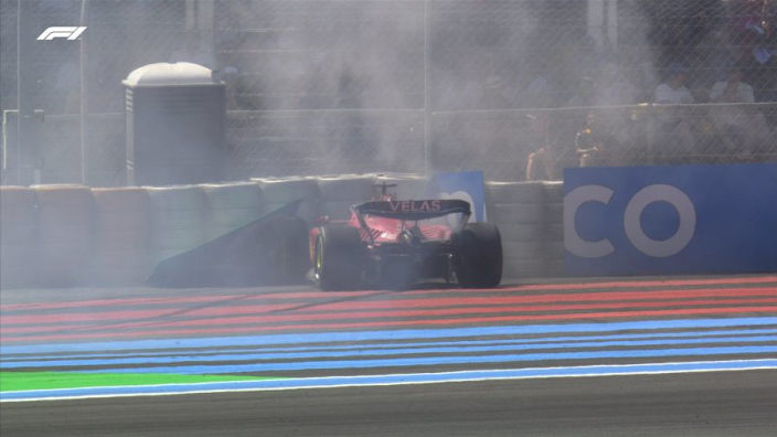Charles Leclerc se estrella en el GP de Francia