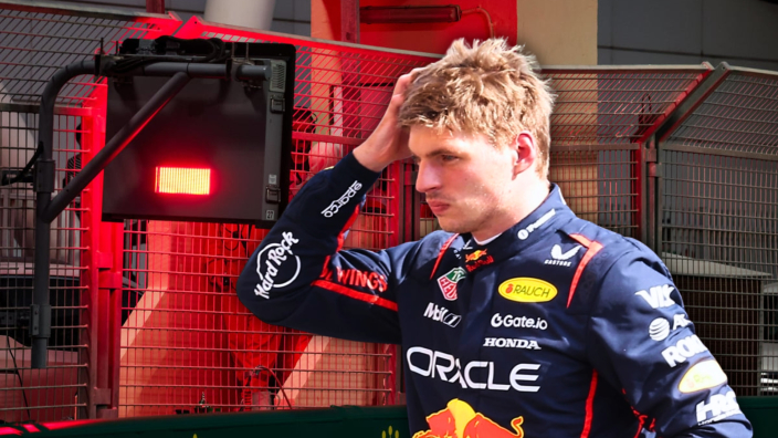Max Verstappen goes OFF as red flag stops Barcelona testing