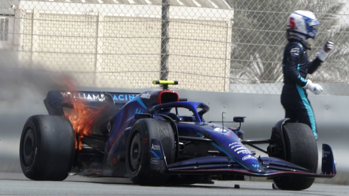 Williams forced to call it a day after Latifi fire
