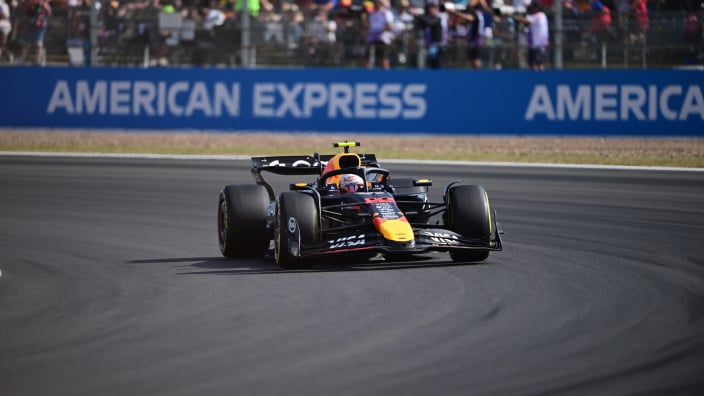 Tsunoda during practice at Silverstone