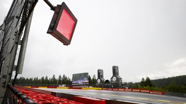This F1 track looks unrecognisable after extreme weather
