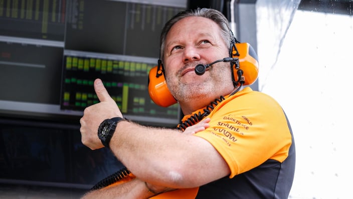 Zak Brown welcomes new McLaren signing from Red Bull