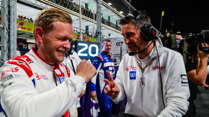 Haas Ferrari office pointing team in right direction