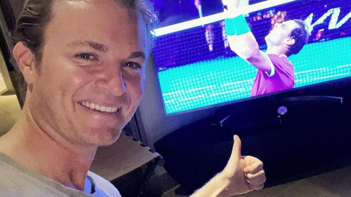 Rosberg jokes 'jinx ended' after Rafael Nadal record Grand Slam win