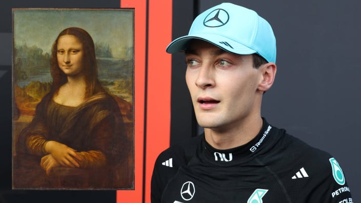 George Russell uses 'Mona Lisa' to explain Mercedes F1 struggles