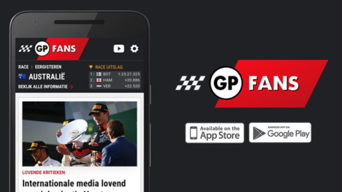 Download de GPFans-app: dé applicatie voor Formule 1-liefhebbers