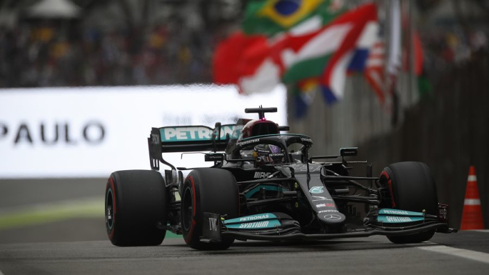 Hamilton crushes São Paulo GP qualifying but Verstappen joins him on the front row