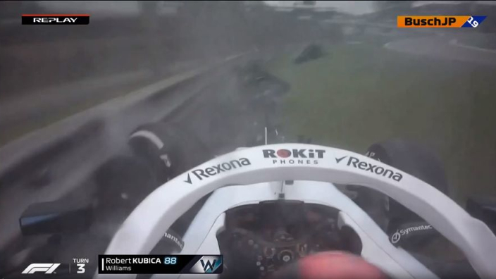 VIDEO: Kubica smashes Williams in Brazil FP2