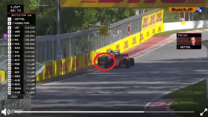 VIDEO: Vettel nearly wipes out Hamilton!