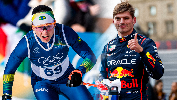 Olympic athlete adopts Verstappen’s upside-down number strategy at Winter Games