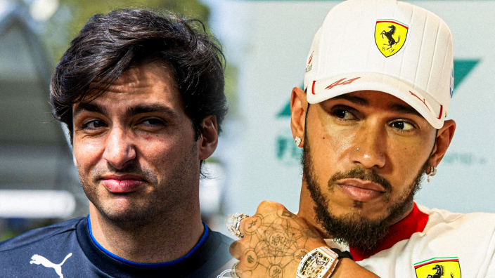 Carlos Sainz gives unexpected response after beating Lewis Hamilton