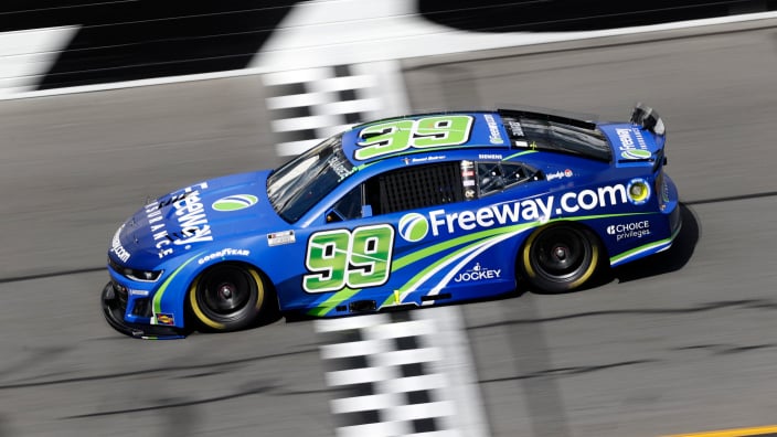 An image of NASCAR driver Daniel Suarez in the No. 99