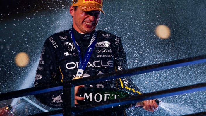 Max Verstappen gifted hilarious Vegas victory tribute at Christmas