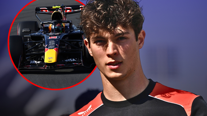 Bearman narrowly avoids collision with Hadjar in China opening lap