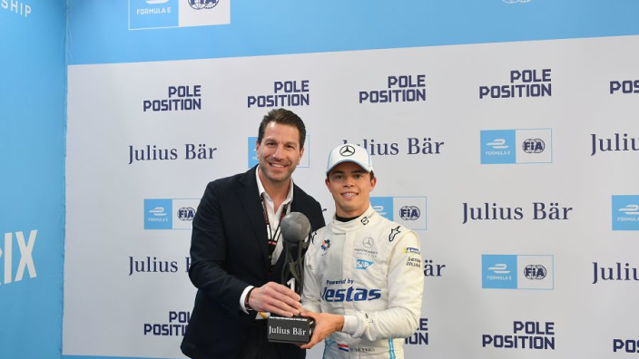 De Vries narrowly takes pole for second E-Prix in Saudi Arabia