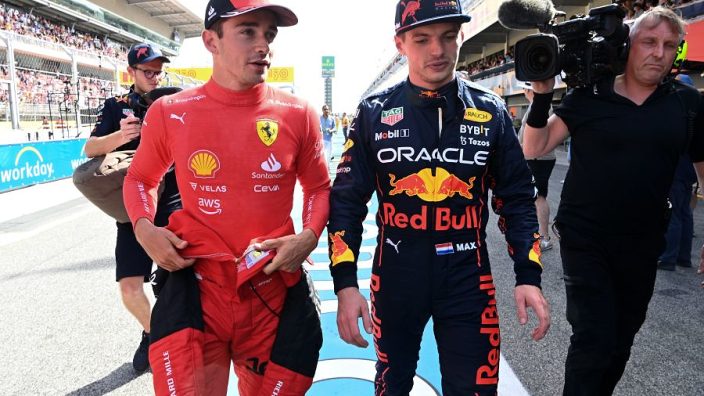 Max Verstappen "s*** happens" message to luckless Charles Leclerc