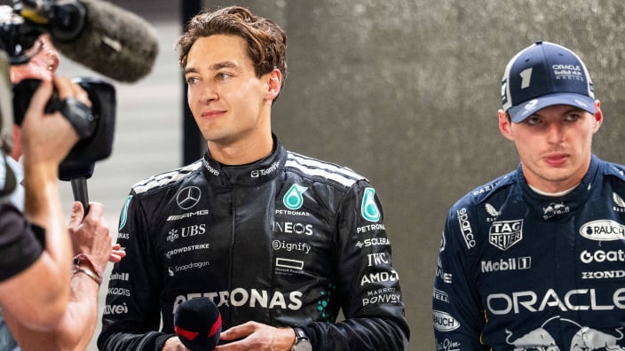 George Russell, Max Verstappen, Mercedes, Red Bull, Singapore, 2025