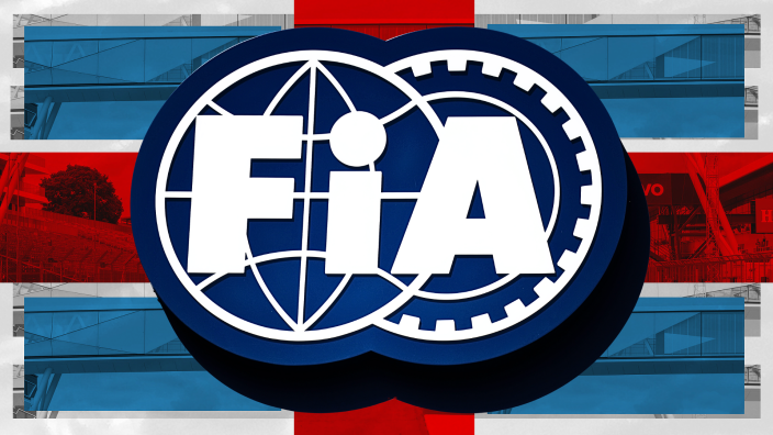 The FIA logo with the British flag