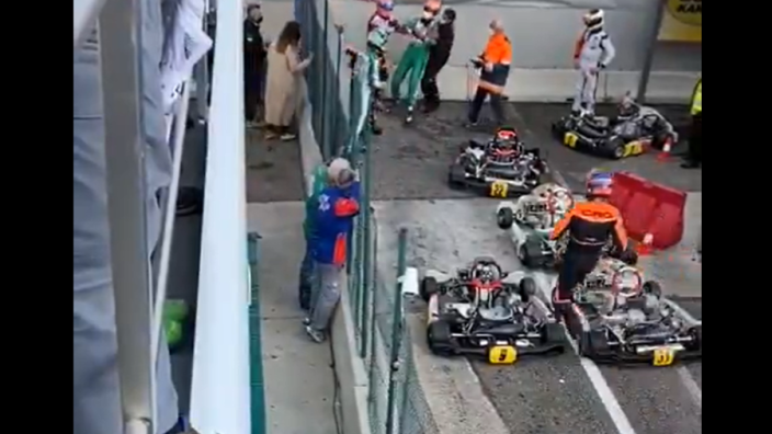Russell and Stroll condemn former karting rival Corberi for "absolutely unacceptable" behaviour