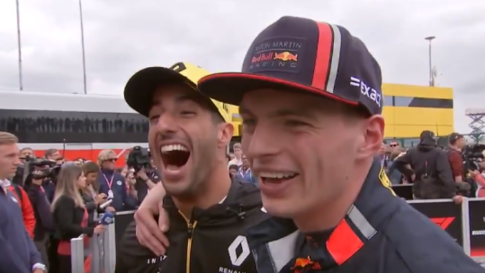 Ricciardo and Verstappen reunited at Silverstone: 'That was weird!'