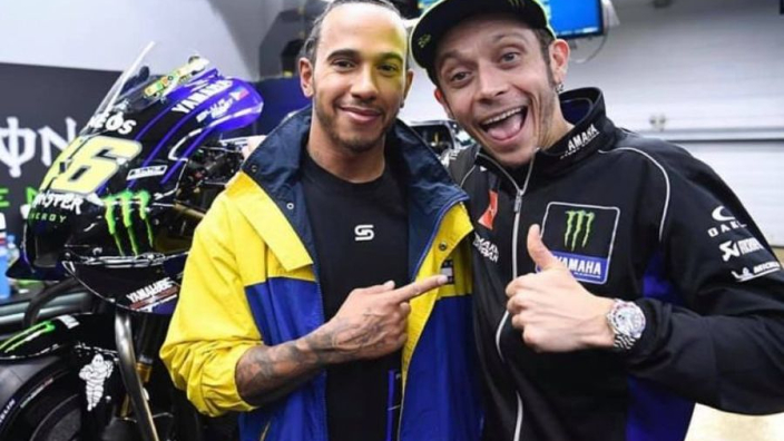 lewis hamilton and valentino rossi
