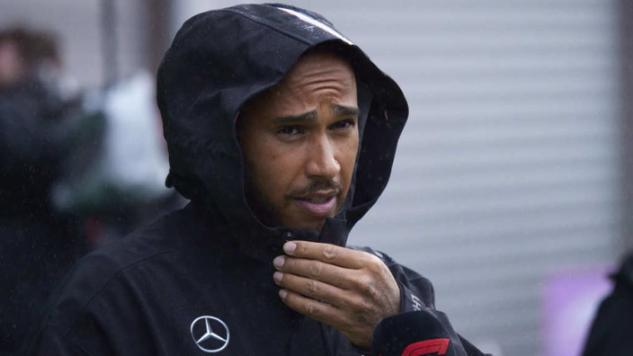 Hamilton to provide rain-soaked Belgian GP fans with "an exclusive gift"