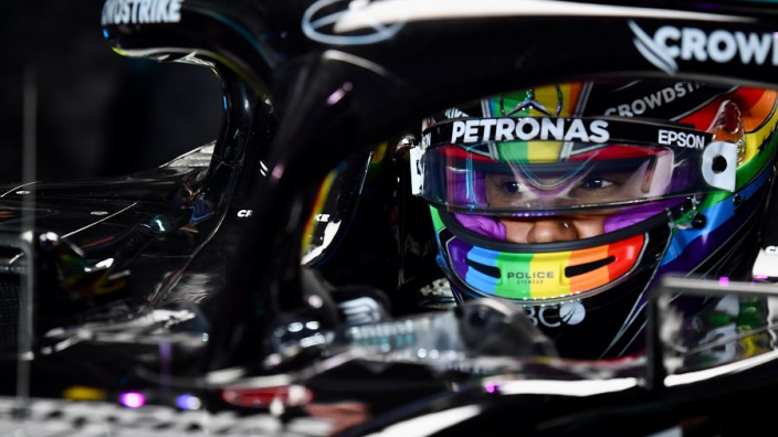 Hamilton ends eight-race pole drought but faces front-row drag race with Verstappen